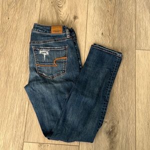 American Eagle Super Stretch Distressed Skinny Jeans